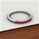 2 - Reina 2.60 mm Ruby 7 Stone Wedding Band 