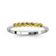 2 - Reina 2.60 mm Citrine 7 Stone Wedding Band 