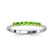 2 - Reina 2.60 mm Peridot 7 Stone Wedding Band 