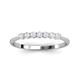 2 - Reina 2.60 mm White Sapphire 7 Stone Wedding Band 