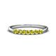 1 - Reina 2.60 mm Yellow Diamond 7 Stone Wedding Band 