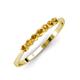 3 - Reina 2.60 mm Citrine 7 Stone Wedding Band 