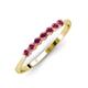 3 - Reina 2.60 mm Rhodolite Garnet 7 Stone Wedding Band 