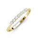 3 - Reina 2.60 mm White Sapphire 7 Stone Wedding Band 
