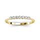 2 - Reina 2.60 mm Diamond 7 Stone Wedding Band 