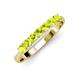 3 - Reina 3.00 mm Peridot 7 Stone Wedding Band 
