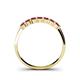 4 - Reina 3.00 mm Ruby 7 Stone Wedding Band 