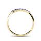 4 - Reina 2.30 mm Tanzanite 7 Stone Wedding Band 
