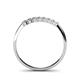 4 - Reina 2.30 mm Diamond 7 Stone Wedding Band 