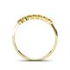 4 - Reina 2.60 mm Citrine 7 Stone Wedding Band 