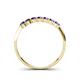 4 - Reina 2.60 mm Iolite 7 Stone Wedding Band 