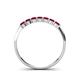 4 - Reina 2.60 mm Ruby 7 Stone Wedding Band 