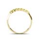 4 - Reina 2.60 mm Yellow Sapphire 7 Stone Wedding Band 