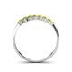 4 - Reina 2.60 mm Yellow Diamond 7 Stone Wedding Band 