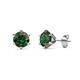 1 - Kenna Lab Created Alexandrite (5mm) Martini Solitaire Stud Earrings 