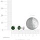4 - Kenna Lab Created Alexandrite (5mm) Martini Solitaire Stud Earrings 