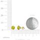 4 - Kenna Yellow Diamond (5mm) Martini Solitaire Stud Earrings 