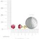 4 - Kenna Pink Tourmaline (6.5mm) Martini Solitaire Stud Earrings 