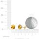 4 - Kenna Citrine (6.5mm) Martini Solitaire Stud Earrings 
