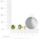 4 - Kenna Peridot (6.5mm) Martini Solitaire Stud Earrings 
