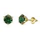 1 - Kenna Lab Created Alexandrite (6.5mm) Martini Solitaire Stud Earrings 
