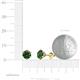 4 - Kenna Lab Created Alexandrite (6.5mm) Martini Solitaire Stud Earrings 