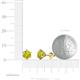 4 - Kenna Yellow Diamond (6.5mm) Martini Solitaire Stud Earrings 