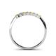 4 - Reina 2.30 mm Yellow Sapphire and Diamond 7 Stone Wedding Band 
