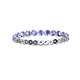3 - Valerie 2.40 mm Tanzanite Eternity Band 