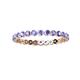 3 - Valerie 2.40 mm Tanzanite Eternity Band 