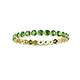 3 - Valerie 2.40 mm Green Garnet Eternity Band 
