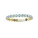 3 - Valerie 2.40 mm Aquamarine Eternity Band 