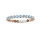 3 - Valerie 2.40 mm Aquamarine Eternity Band 