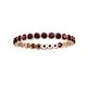 3 - Valerie 2.40 mm Red Garnet Eternity Band 