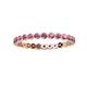 3 - Valerie 2.40 mm Rhodolite Garnet Eternity Band 