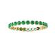 3 - Valerie 2.40 mm Emerald Eternity Band 