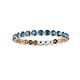 3 - Valerie 2.40 mm London Blue Topaz Eternity Band 
