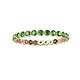 3 - Valerie 2.40 mm Green Garnet Eternity Band 