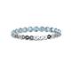 3 - Valerie 2.40 mm Aquamarine Eternity Band 