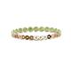 3 - Valerie 2.40 mm Peridot Eternity Band 