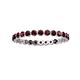 3 - Valerie 2.40 mm Red Garnet Eternity Band 