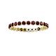 3 - Valerie 2.40 mm Red Garnet Eternity Band 