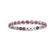 3 - Valerie 2.40 mm Rhodolite Garnet Eternity Band 
