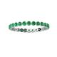 3 - Valerie 2.40 mm Emerald Eternity Band 