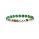 3 - Valerie 2.40 mm Emerald Eternity Band 