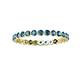 3 - Valerie 2.40 mm London Blue Topaz Eternity Band 