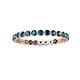 3 - Valerie 2.40 mm Blue Diamond Eternity Band 