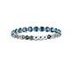 3 - Valerie 2.40 mm London Blue Topaz Eternity Band 