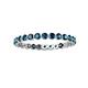 3 - Valerie 2.40 mm Blue Diamond Eternity Band 