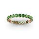 3 - Valerie 2.70 mm Green Garnet Eternity Band 